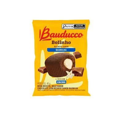 Bolinho Bauducco Recheio de Chocolate e Baunilha 40g